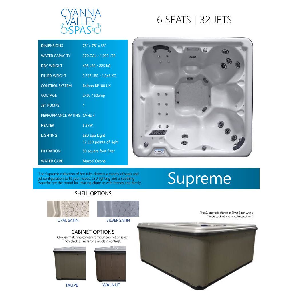 Supreme Hot Tub (240V)