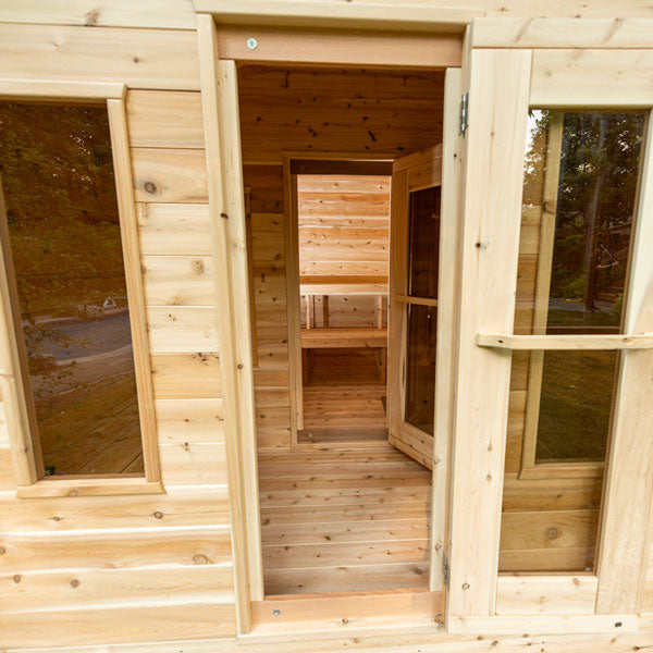 Dundalk CT Georgian Cabin 2-6 Person Outdoor Sauna with Changeroom