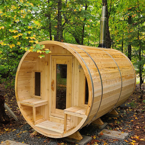 Dundalk CT Tranquility 5 Person Barrel Wood Burning Sauna
