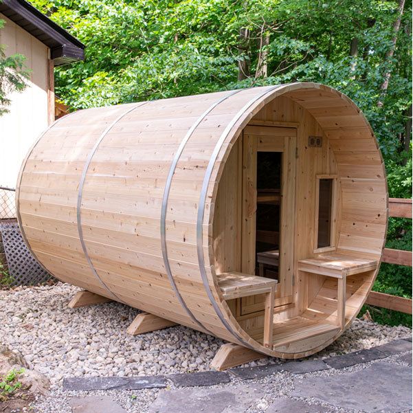 Dundalk CT Tranquility 5 Person Barrel Wood Burning Sauna