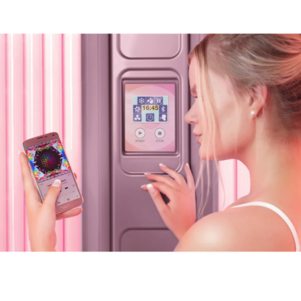 Airvida Dr. Mueller Collashower 48 Red Light + Vibration Plate