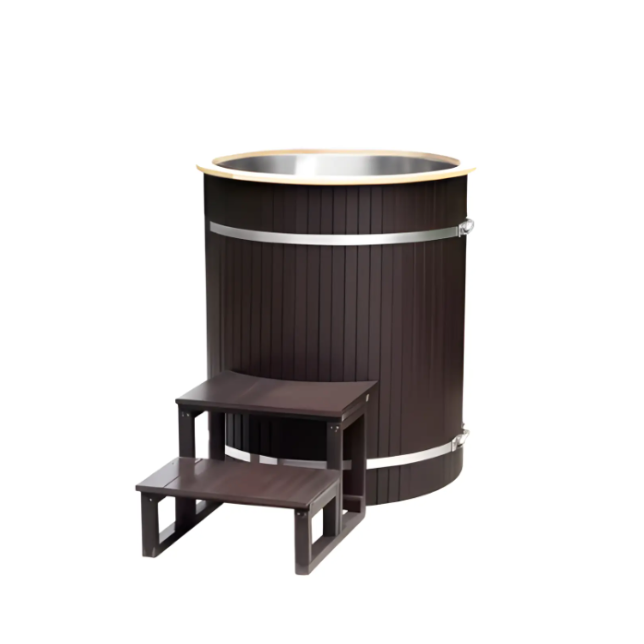 EcoChill Teak Cold Plunge Tub